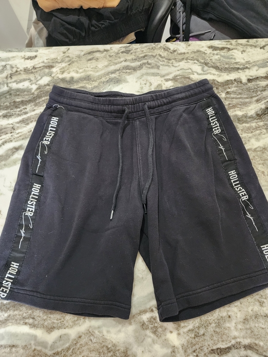 Hollister Other - Hollister Black Athletic Logo-Trim Drawstring Shorts